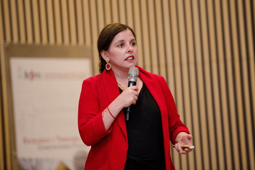 Bárbara Silva en acción