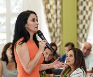 Karen Montalva en acción